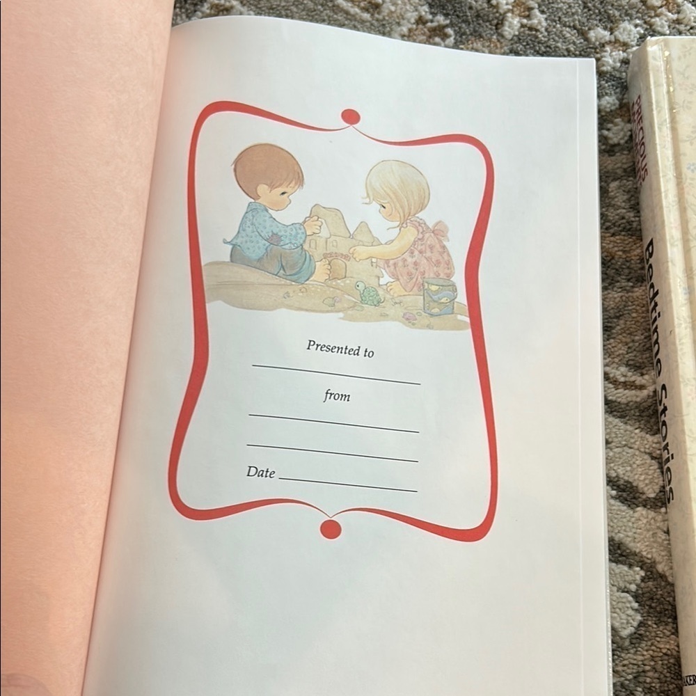 Precious Moments Storybook Set - Cream and Blue vintage from 1988 - Picture 2 of 12